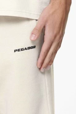 Logo Heavy Sweat Jogger Washed Dust Cream Gum -Pegador® 1PGDR DO NOT DISTURB E COMMERCE PANTS MENS3394