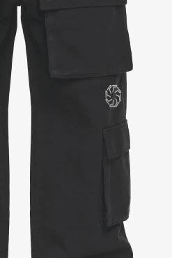 Bantam Wide Cargo Pants Black -Pegador® 1PGDR DO NOT DISTURB E COMMERCE PANTS MENS3507
