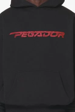 Manor Oversized Hoodie Black Signal Red 9 Manor Oversized Hoodie Black Signal Red -Pegador® 1PGDR DO NOT DISTURB E COMMERCE DAY 261119 1