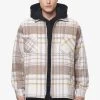 Bale Embroidery Heavy Flannel Zip Shirt Cream Wood -Pegador® 1 PGDR BLACKFRIDAY 2023 MENS19022