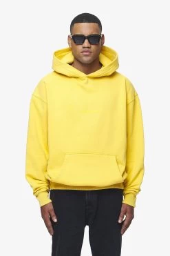 Colne Logo Oversized Hoodie Vintage Washed Solar Yellow Gum -Pegador® 1 PGDR BLACKFRIDAY 2023 MENS19559