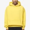 Logo Oversized Hoodie Vintage Washed Solar Yellow Gum