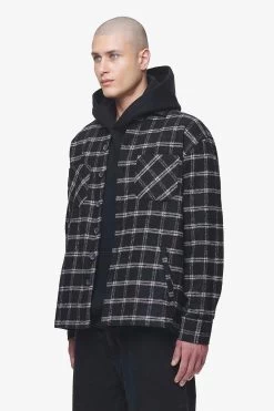 Flato Heavy Flannel Shirt Black Cream -Pegador® 2 PGDR BLACKFRIDAY 2023 MENS19088