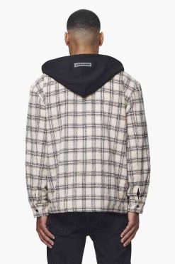 Fontana Hooded Hairy Zip Flannel Jacket Cream Orange -Pegador® 2 PGDR BLACKFRIDAY 2023 MENS19165