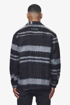 Bale Heavy Flannel Zip Shirt Black Grey -Pegador® 2 PGDR BLACKFRIDAY 2023 MENS19250