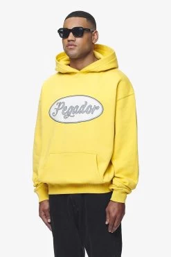 West Oversized Hoodie Vintage Washed Solar Yellow -Pegador® 2 PGDR BLACKFRIDAY 2023 MENS19474