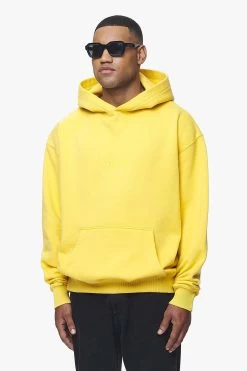Colne Logo Oversized Hoodie Vintage Washed Solar Yellow Gum -Pegador® 2 PGDR BLACKFRIDAY 2023 MENS19566