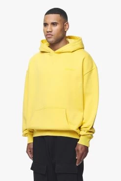 Logo Oversized Hoodie Vintage Washed Solar Yellow Gum -Pegador® 2 PGDR BLACKFRIDAY 2023 MENS20035