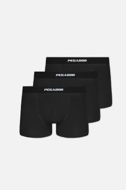 Camino Boxershorts Single Logo 3 Pack Black Black
