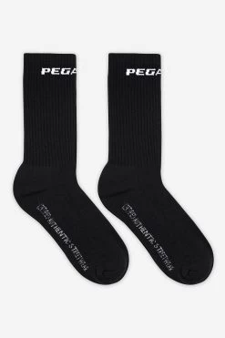 Certified Logo Socks Black White