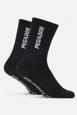 Certified Cross Logo Socks Black White -Pegador® CertifiedCrossLogoSocksBlackWhite1