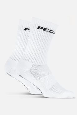 Certified Logo Socks White Black -Pegador® CertifiedLogoSocksWhiteBlack1