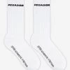 Certified Side Logo Socks White Black -Pegador® CertifiedSideLogoSocksWhiteBlack