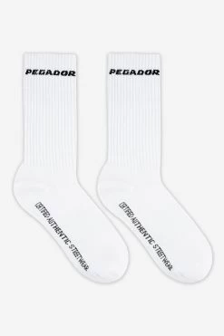 Certified Side Logo Socks White Black