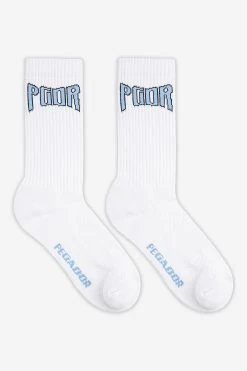 Crystal Socks White Baby Blue