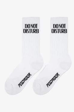 Do Not Disturb Socks White Black -Pegador® DONOTDISTURBSOCKSWHITEBLACK2