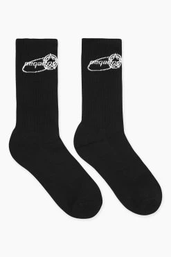 Velarde Socks Black White