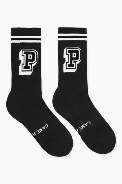 Haig Socks Black White