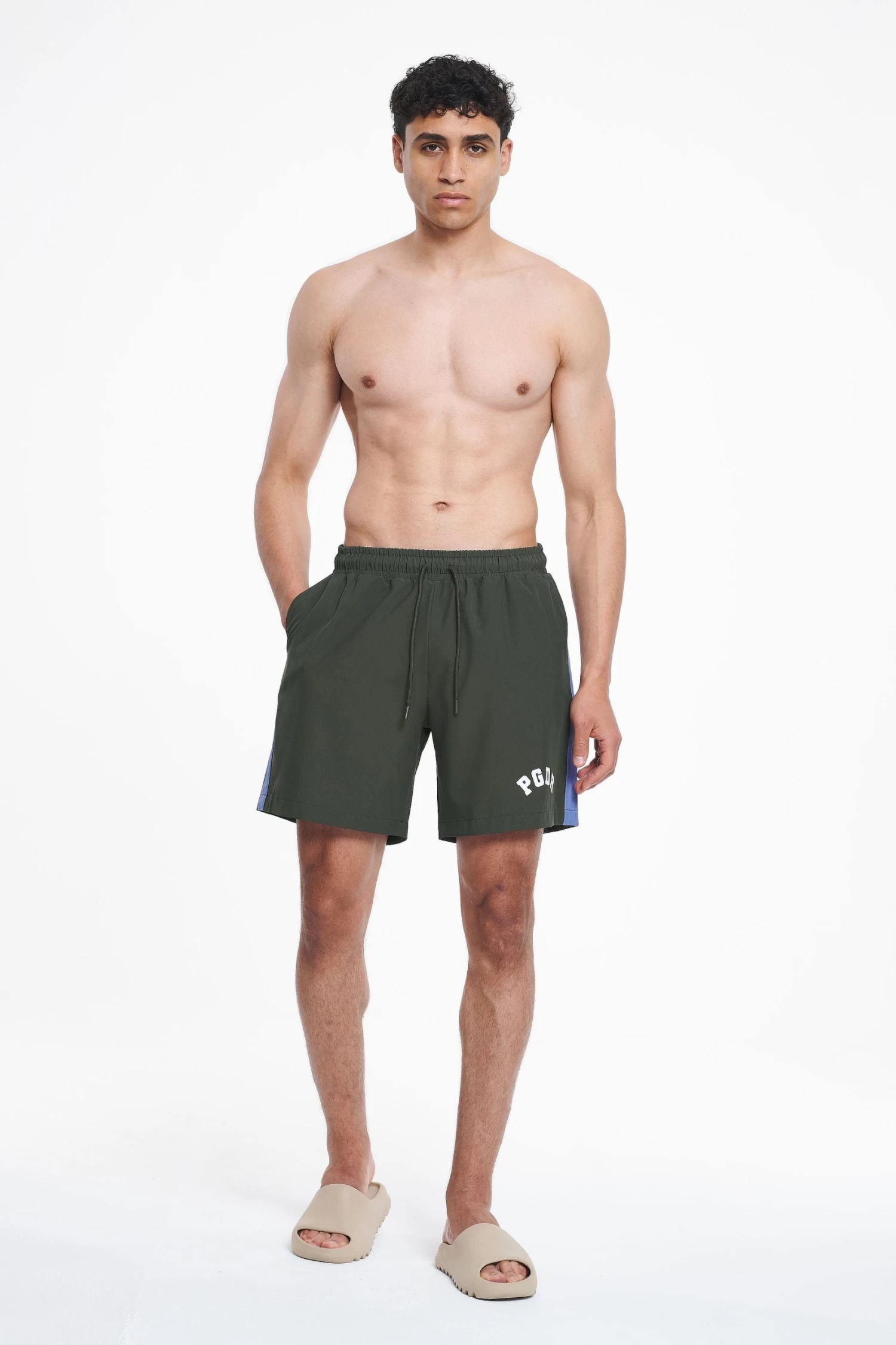 Hermon Swim Shorts Dark Olive 4 Hermon Swim Shorts Dark Olive - Image 2