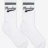 Deer Socks White Black