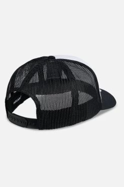 Logo Baseball Trucker Cap White Black -Pegador® LOGOBASEBALLTRUCKERCAPWHITEBLACK3