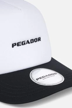 Logo Baseball Trucker Cap White Black -Pegador® LOGOBASEBALLTRUCKERCAPWHITEBLACK4