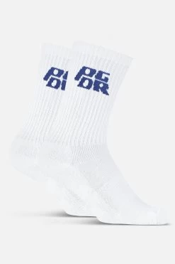 Narson Socks White Retro Blue -Pegador® NarsonSocksWhiteRetroBlue1