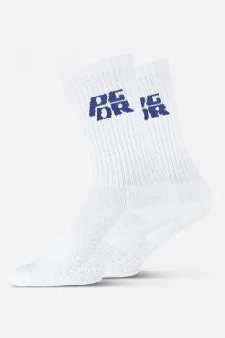 Narson Socks White Retro Blue -Pegador® NarsonSocksWhiteRetroBlue2
