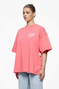 Roma Heavy Oversized Tee Vintage Washed Strawberry -Pegador® PEGADOR E COMMERCE FINER THINGS FEMALE42880