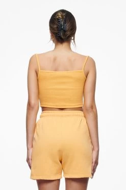 Ruby Rib Crop Top Vintage Washed Golden Sun -Pegador® PEGADOR E COMMERCE FINER THINGS FEMALE42979