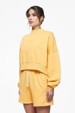 Londa Cropped Oversized Sweater Vintage Washed Golden Sun Gum -Pegador® PEGADOR E COMMERCE FINER THINGS FEMALE43018 f38bccf4 825f 4b96 8220 0a02846bd503