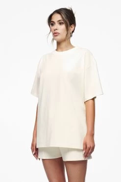 Bel Air Heavy Oversized Tee Vintage Washed Unbleached Gum -Pegador® PEGADOR E COMMERCE FINER THINGS FEMALE43108