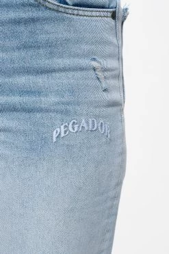 Soliera Distressed Wide Jeans Light Blue -Pegador® PEGADOR E COMMERCE FINER THINGS FEMALE43134