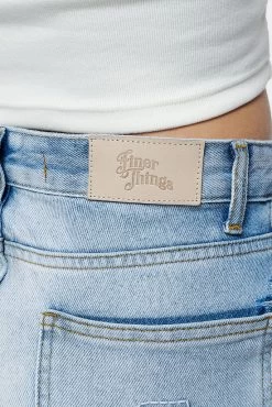 Soliera Distressed Wide Jeans Light Blue -Pegador® PEGADOR E COMMERCE FINER THINGS FEMALE43137