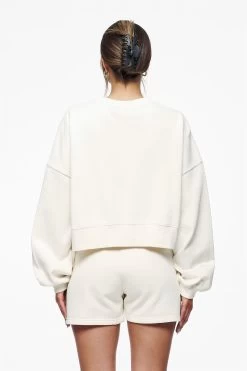 Londa Cropped Oversized Sweater Vintage Washed Unbleached Gum -Pegador® PEGADOR E COMMERCE FINER THINGS FEMALE43155