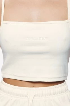 Ruby Rib Crop Top Vintage Washed Unbleached -Pegador® PEGADOR E COMMERCE FINER THINGS FEMALE43181