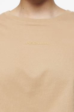 Layla Oversized Cropped Tee Vintage Washed Espresso Gum -Pegador® PEGADOR E COMMERCE FINER THINGS FEMALE43199