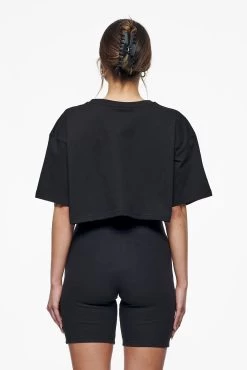 Layla Oversized Cropped Tee Black Gum -Pegador® PEGADOR E COMMERCE FINER THINGS FEMALE43366