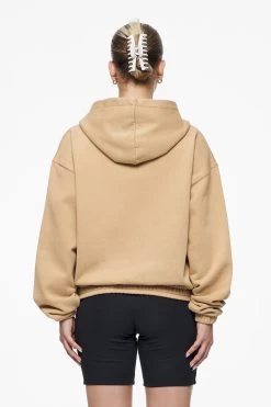 Valinda Cropped Zip Hoodie Vintage Washed Espresso Gum -Pegador® PEGADOR E COMMERCE FINER THINGS FEMALE43532