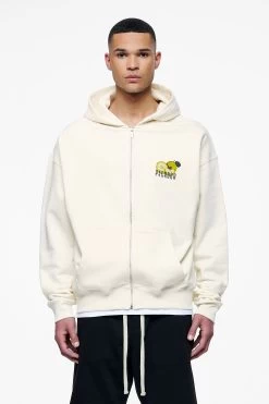 Plaxton Oversized Sweat Jacket Vintage Washed Unbleached -Pegador® PEGADOR FINER THINGS ECOMMERCE MALE DAY 240782