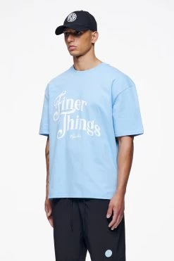 Kirk Oversized Tee Vintage Washed Riviera Blue -Pegador® PEGADOR FINER THINGS ECOMMERCE MALE DAY 241039