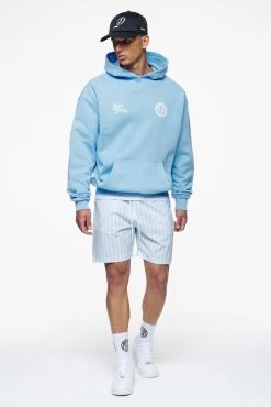 Manett Striped Swim Shorts Riviera Blue White -Pegador® PEGADOR FINER THINGS ECOMMERCE MALE DAY 241219