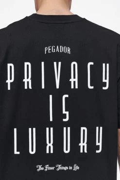 Leander Oversized Tee Black -Pegador® PEGADOR FINER THINGS ECOMMERCE MALE DAY 241557