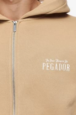 Leander Oversized Sweat Jacket Vintage Washed Espresso -Pegador® PEGADOR FINER THINGS ECOMMERCE MALE DAY 241600