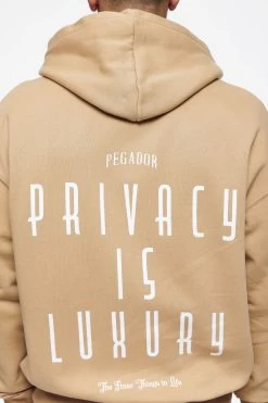 Leander Oversized Sweat Jacket Vintage Washed Espresso -Pegador® PEGADOR FINER THINGS ECOMMERCE MALE DAY 241601