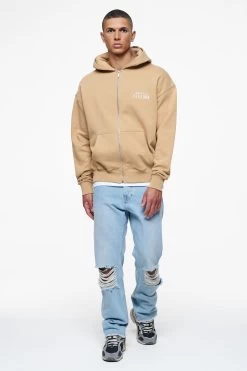 Leander Oversized Sweat Jacket Vintage Washed Espresso -Pegador® PEGADOR FINER THINGS ECOMMERCE MALE DAY 241604