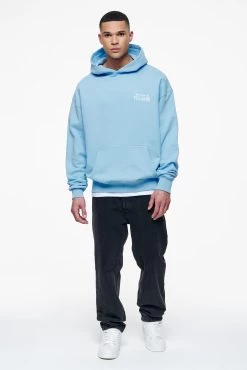 Leander Oversized Hoodie Vintage Washed Riviera Blue -Pegador® PEGADOR FINER THINGS ECOMMERCE MALE DAY 241716