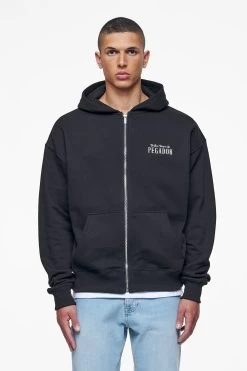 Leander Oversized Sweat Jacket Black -Pegador® PEGADOR FINER THINGS ECOMMERCE MALE DAY 241743