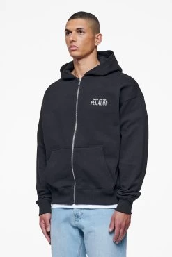 Leander Oversized Sweat Jacket Black -Pegador® PEGADOR FINER THINGS ECOMMERCE MALE DAY 241745