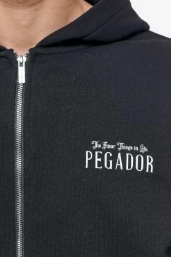 Leander Oversized Sweat Jacket Black -Pegador® PEGADOR FINER THINGS ECOMMERCE MALE DAY 241768